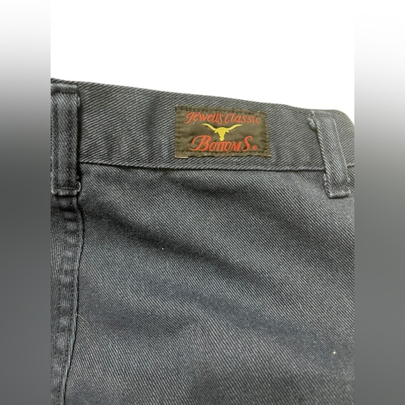 Vtg Jewell's Classic Bottoms Dark Blue V Front Hi Waisted Bareback Western Jeans - Picture 4 of 8